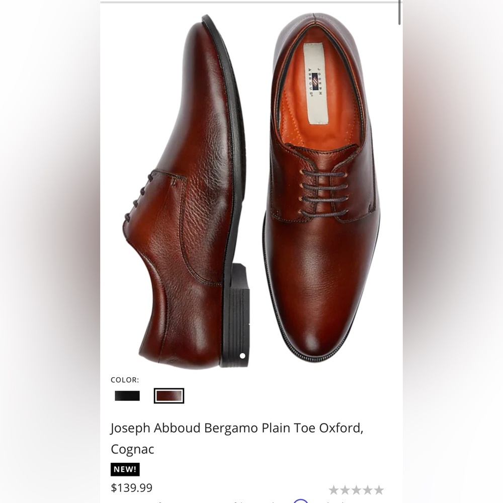 Joseph Abboud Lace Plain Toe - 10.5